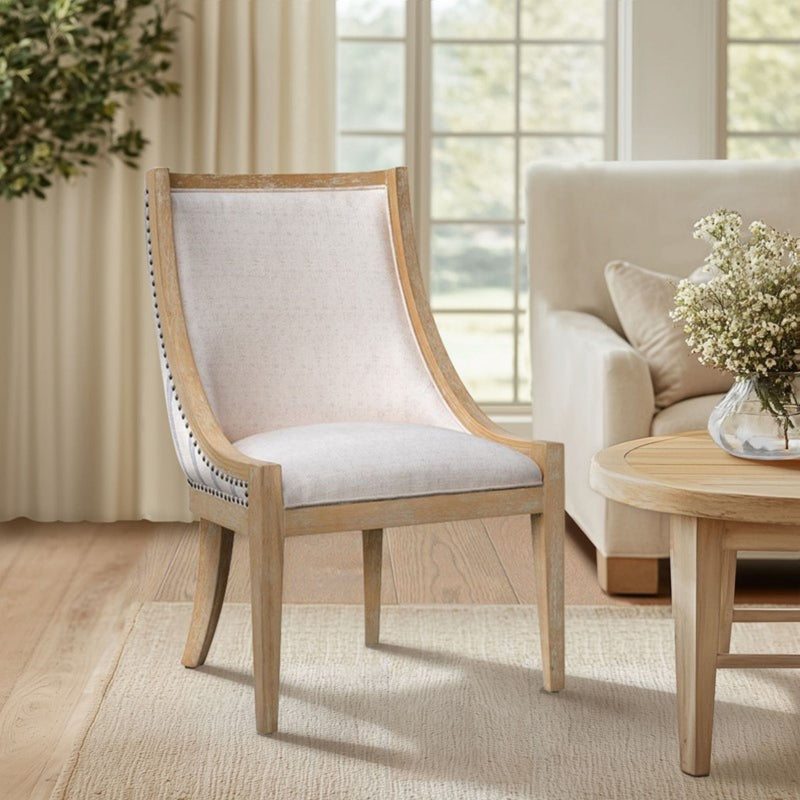 Upholstered Dining Chair With Nailhead Trim