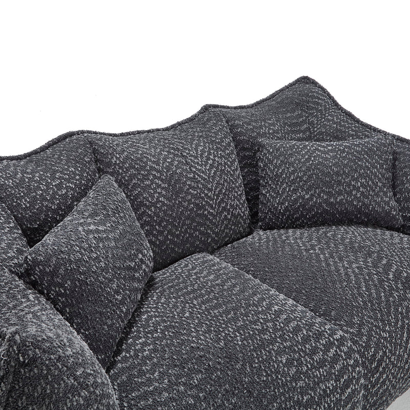 Comfortable Dual Beanbag Chair With High Resilience Foam Core For 2 People