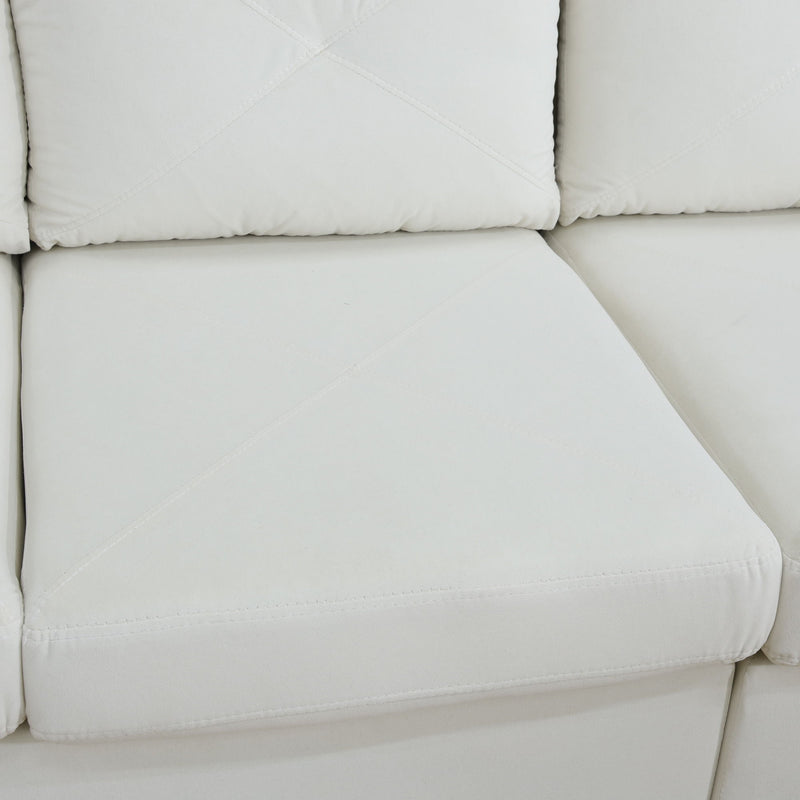 Modular L - Shaped Sectional Sofa 6 Seater 4 Piece Couch With Chaise