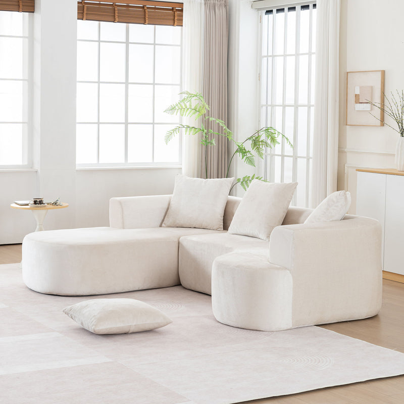 Modular Sectional Sofa With L Shape Chaise With Deep Seat