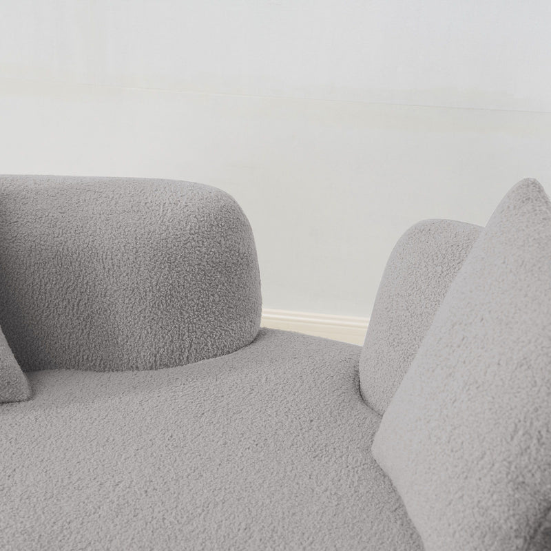Modern Curved Loveseat