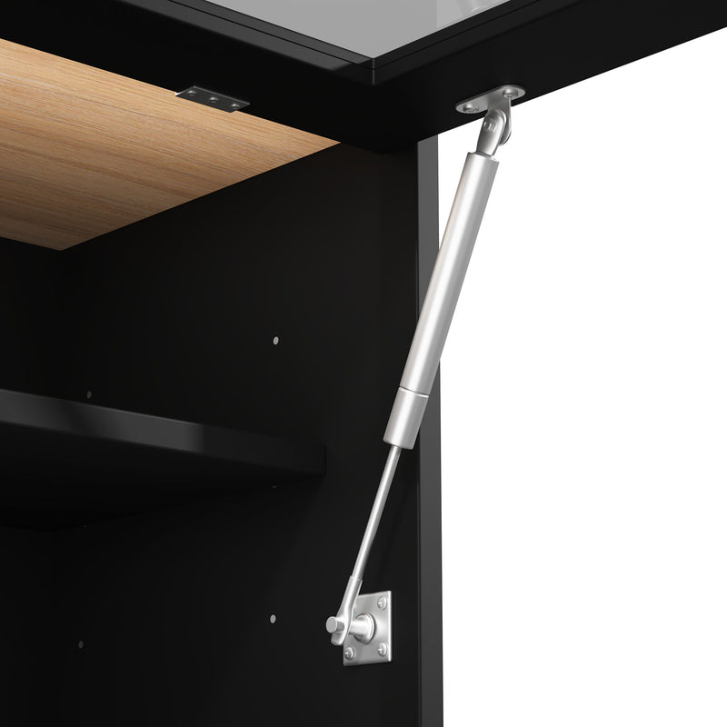 Pantry Cabinet With Hydraulic Flip Top And USB Charging Port