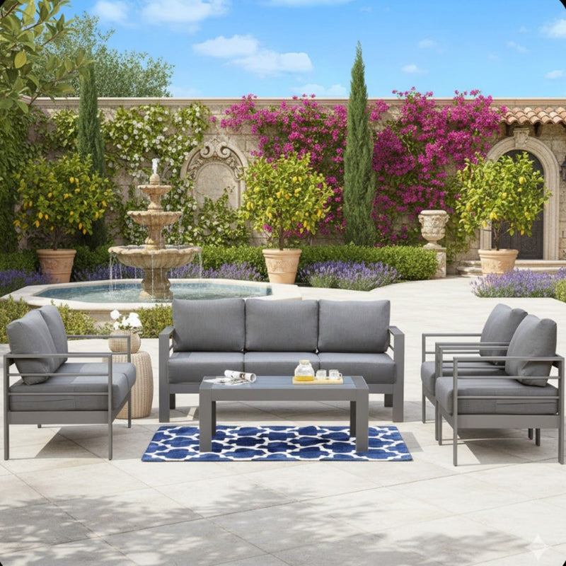 Outdoor Patio Set, All-Weather & Thick Cushions