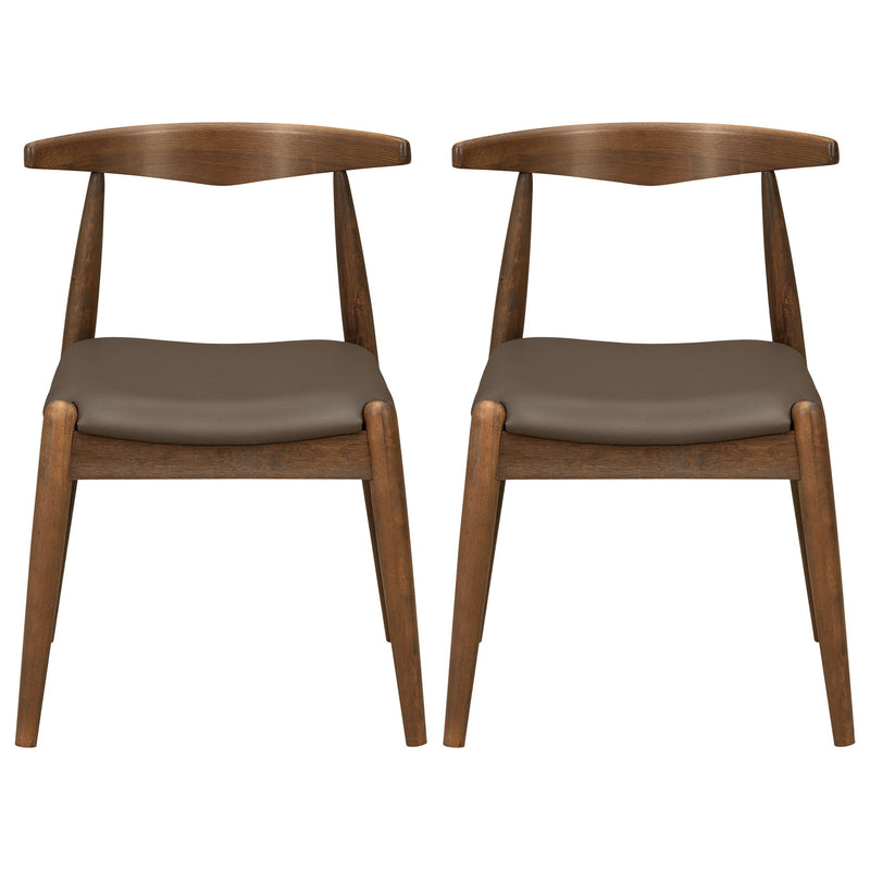 Dining Chairs With Ergonomic Backrest (Set of 2)