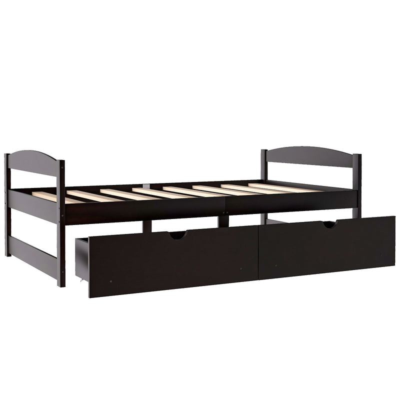 Platform Bed With 2 Drawers