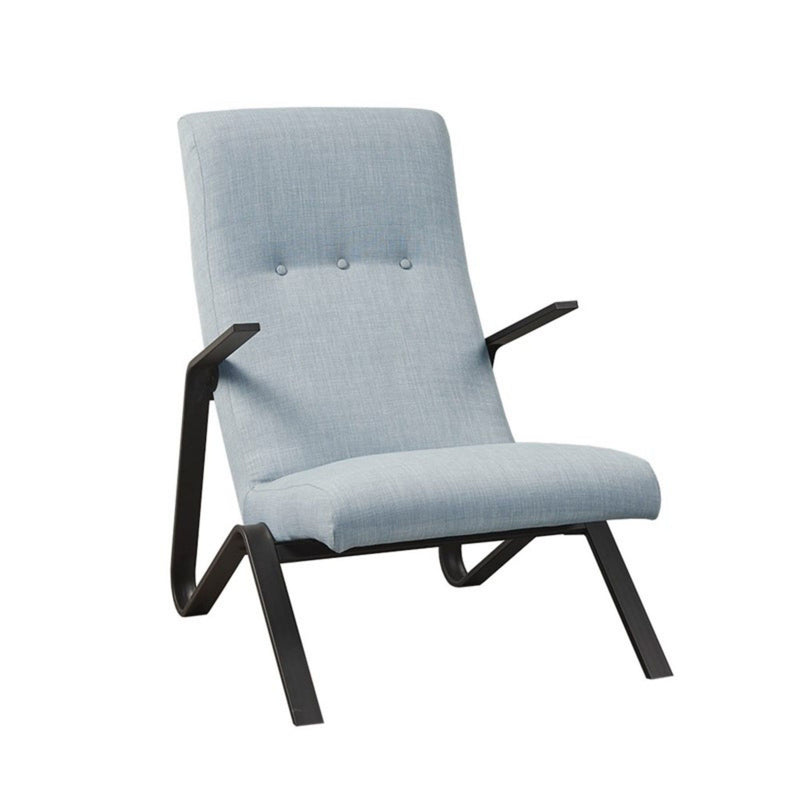 Manhattan - Accent Chair With High Back Support - Light Blue