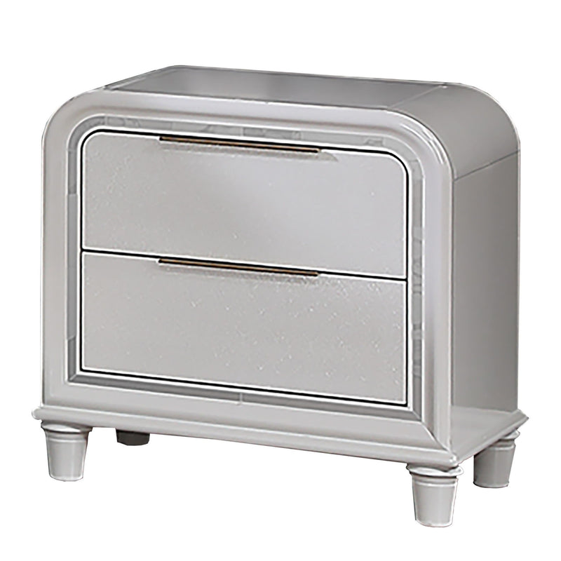Nightstand With 2 Drawers Bedside Table - White