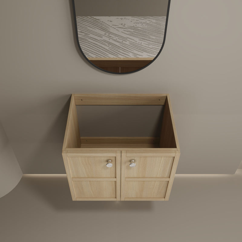 Modern Wall Mounted Bathroom Vanity With Soft Closing Doors
