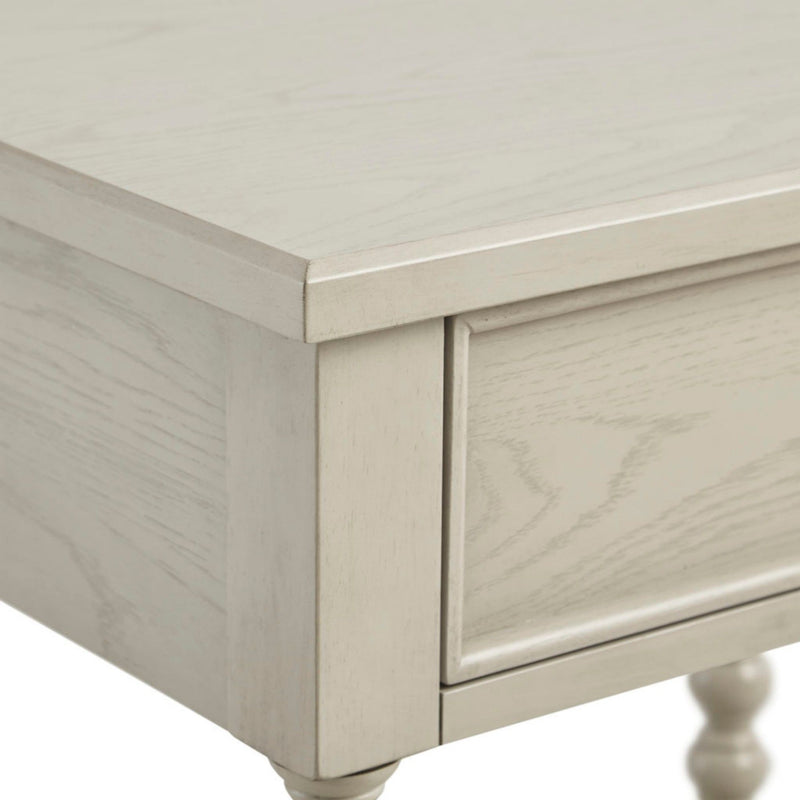 Traditional Durable Nightstand Table With Drawer And Shelf