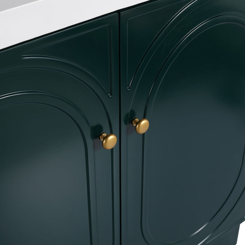 Modern Freestanding Bathroom Vanity With Soft Close Cabinet Doors