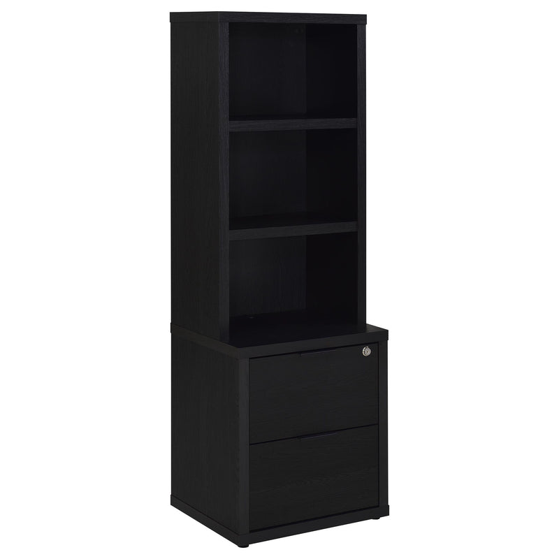 Geary - 3 Shelf Bookcase With USB Charging And Lockable Top Drawer