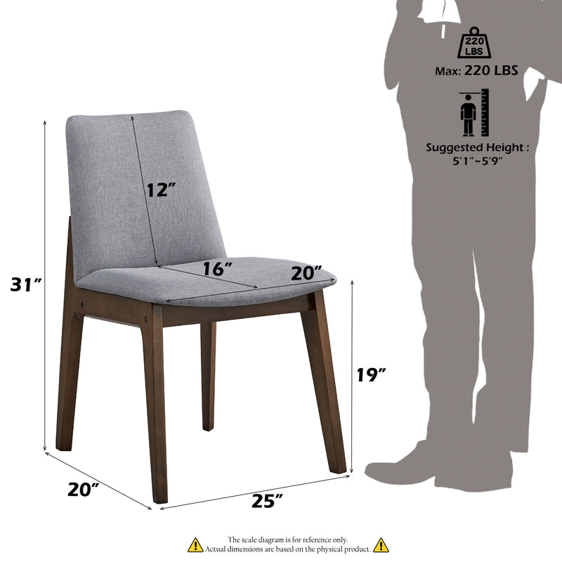 Kaela - Side Chair (Set of 2) - Light Gray
