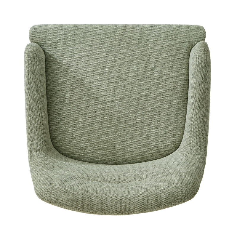 Modern Elegance Accent Chair With Curved Backrest