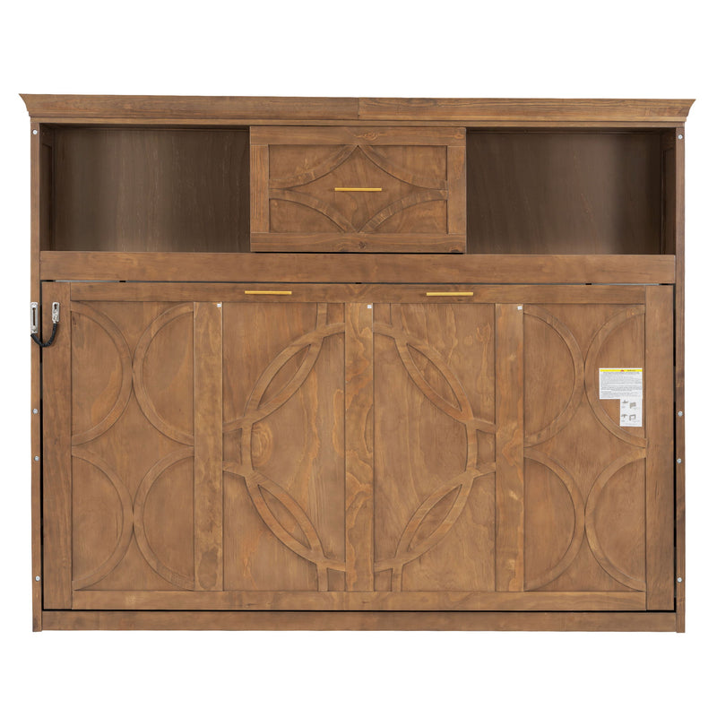 Murphy Bed With Charging Station And Drawer