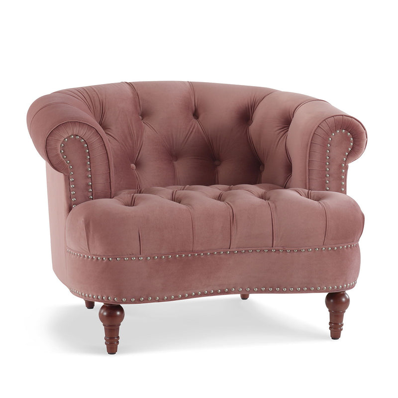 La Rosa - Victorian Tufted Upholstered Accent Chair