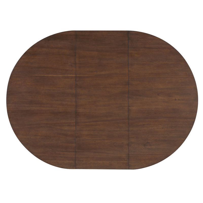 Dining Set With Leaf Round Table And 4 Upholstered Chairs