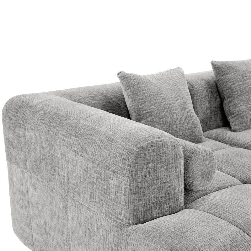 Sectional Free Combined Sofa With 2 Side Pockets