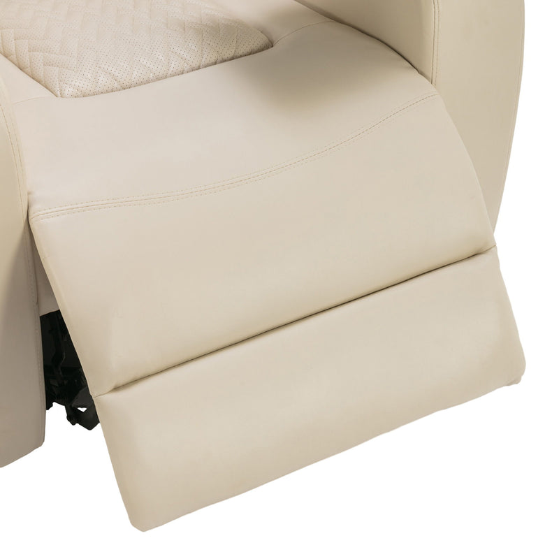 270 Degree Swivel Power Recliner With Tray Table, Phone Holder, Cup Holder, USB Port