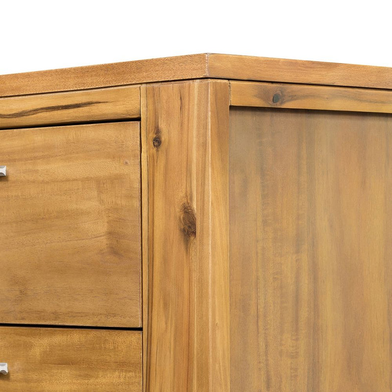 6 Drawer Dresser - Natural Wood / Brown