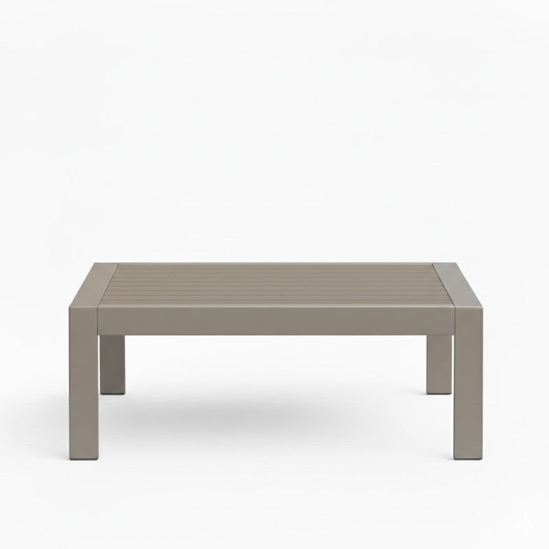 All-Weather Outdoor Coffee Table With Wood-Look Top