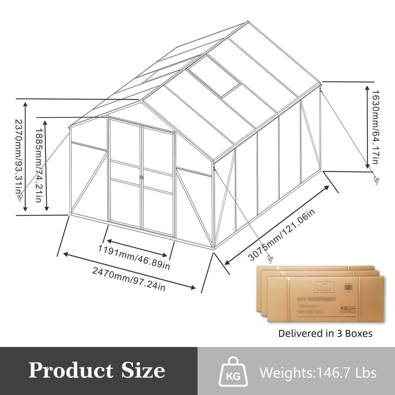 Gain Height Windproof house All Season Outdoor Garden Shelter