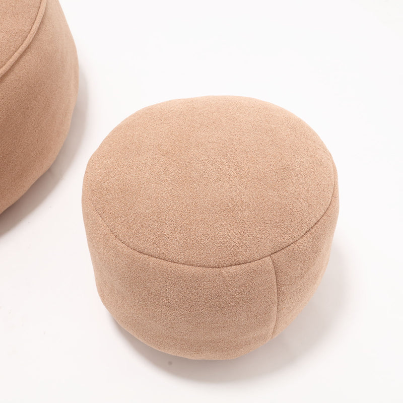 Bedding Bean Bag Sofa Chair High Pressure Foam With Footrest