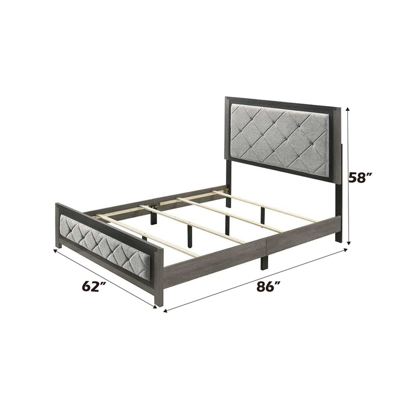 Jehoram - Queen Bed - Gray