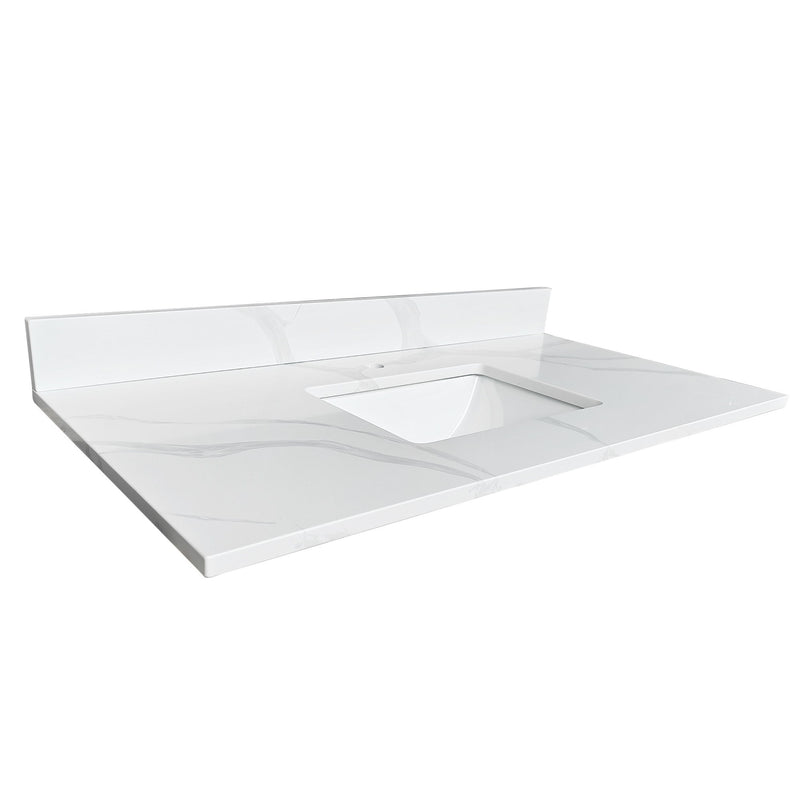 Bathroom Vanity Top With Undermount Single Bowl Sink