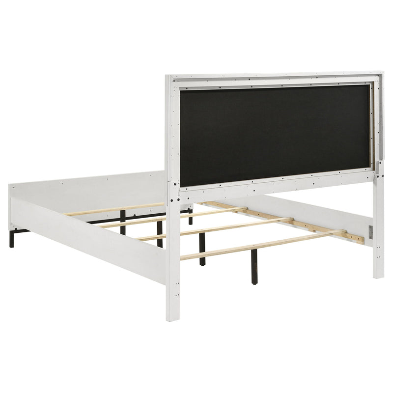 Taraval - Panel Bed With Upholstered Headboard