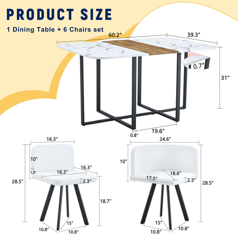 2 Tone Dining Table For Modern Minimalist And Industrial Styles