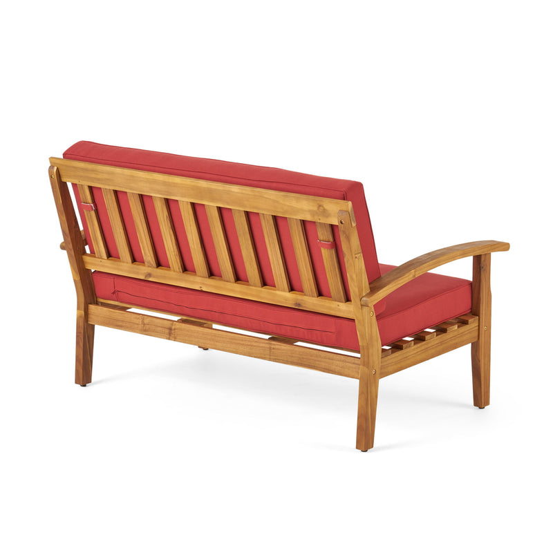 Outdoor Chat Set With Coffee Table And Loveseat