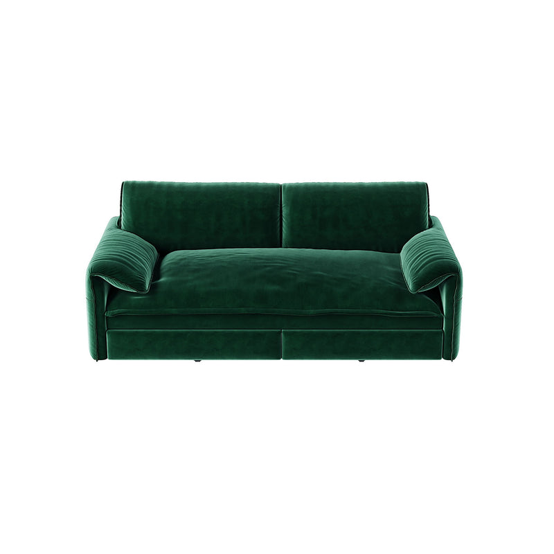 Queen Pull Out 3 In 1 Convertible Sleeper Sofa With Side Storage