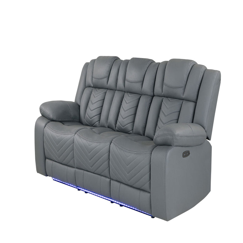 Raize - Power Living Room Set With Storage Console And Cup Holders