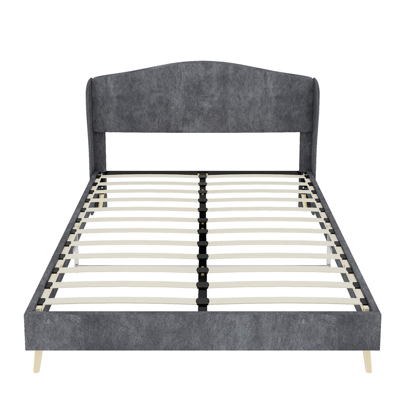 Upholstered Bed, Tufted Headboard, Comfortable Sleep
