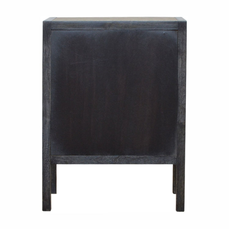 Nightstand, 3 Drawer - Black