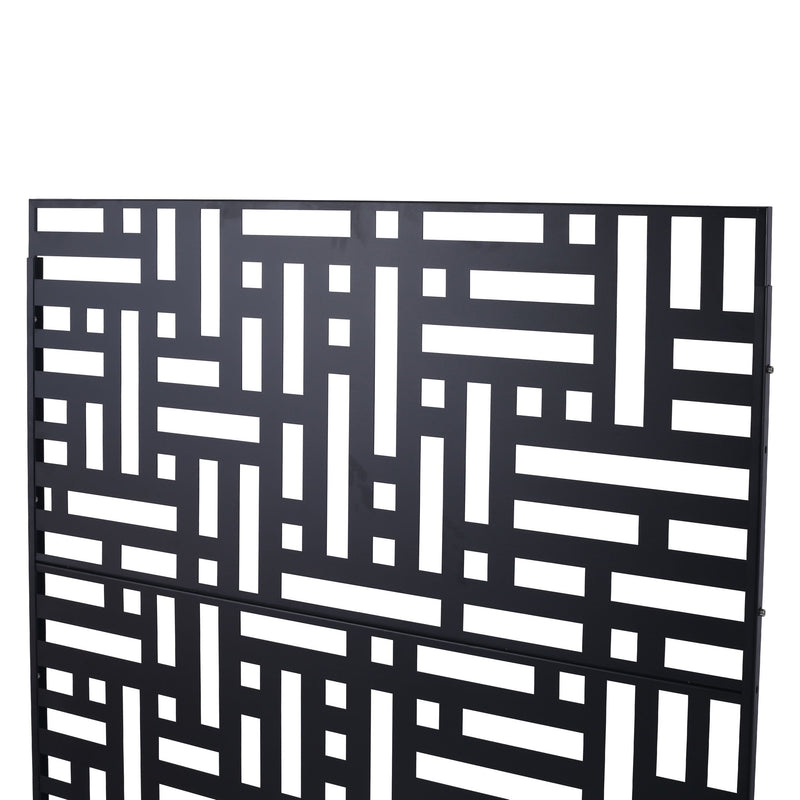Decorative Freestanding Metal Privacy Screen For Indoor & Outdoor Use