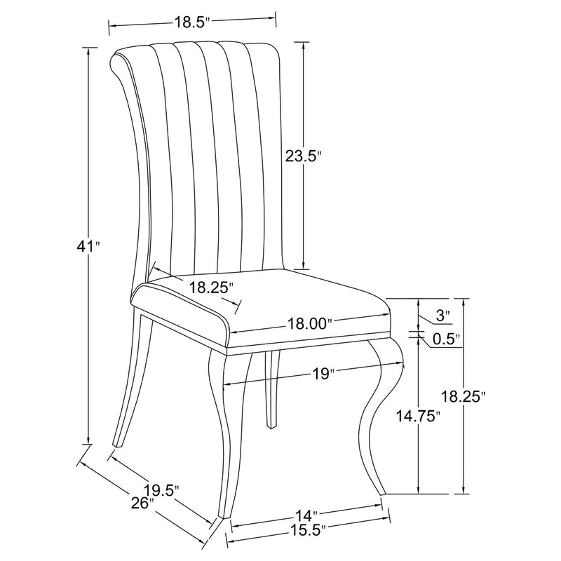 Elegant Upholstered Side Chairs (Set of 4)