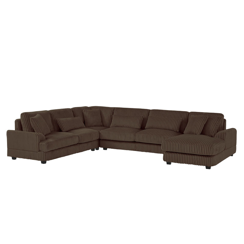 U - Sectional Sofa With Chaise Lounge, Oversized Living Room Couch