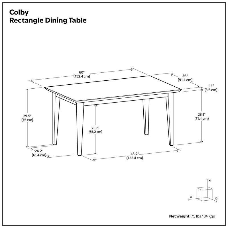 Colby - Dining Table, Contemporary