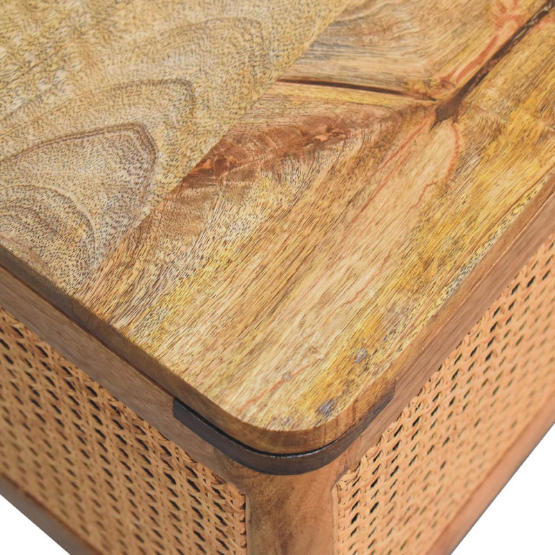 Larissa - Lid Up Storage Stool - Oak