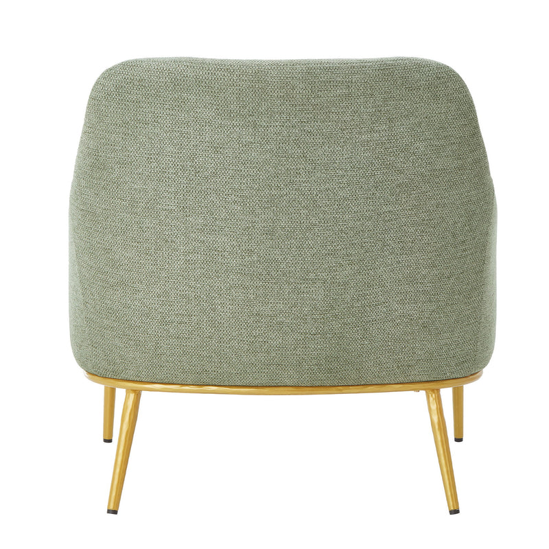 Modern Elegance Accent Chair With Curved Backrest