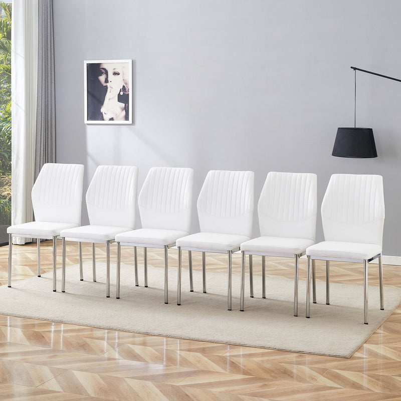 Luxury Simple High Resilience Dining Chair With Metal Legs