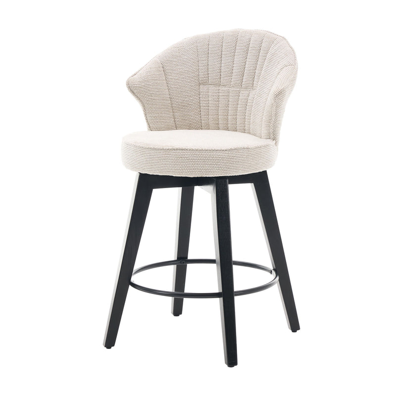 Wing Back Swivel Bar Stools (Set of 2)