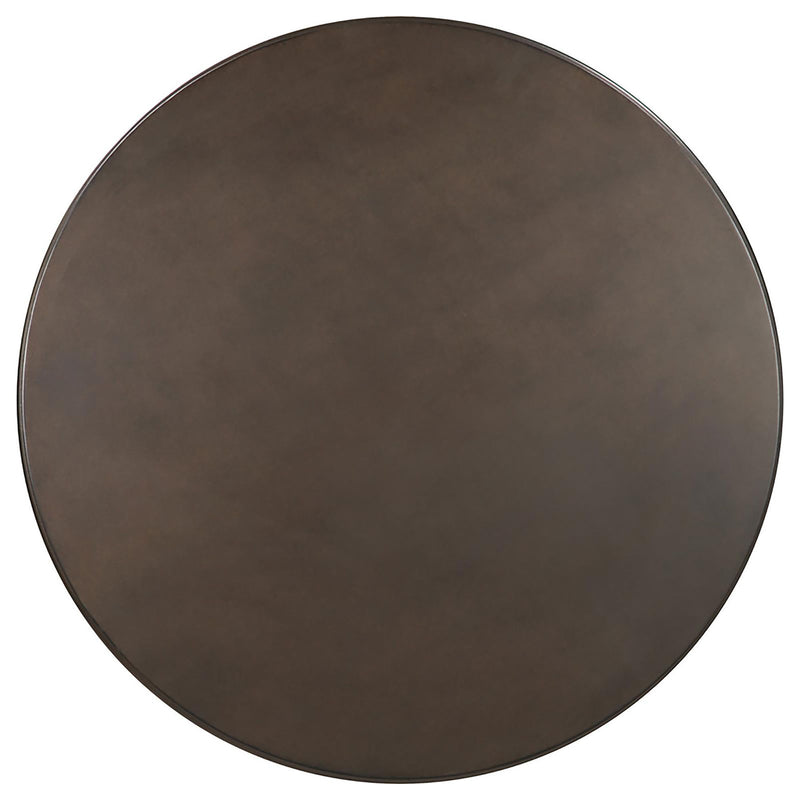 Round Dining Table & Pedestal Base - Brown