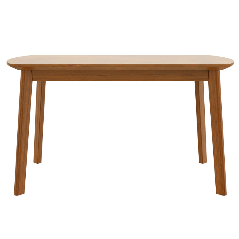 Dining Table Set For 4, Solid Wood Dining Table And Solid Wood Chairs, 5 Pieces Farmhouse Dining Table And 4 Upholstered Chairs - Brown / Gray