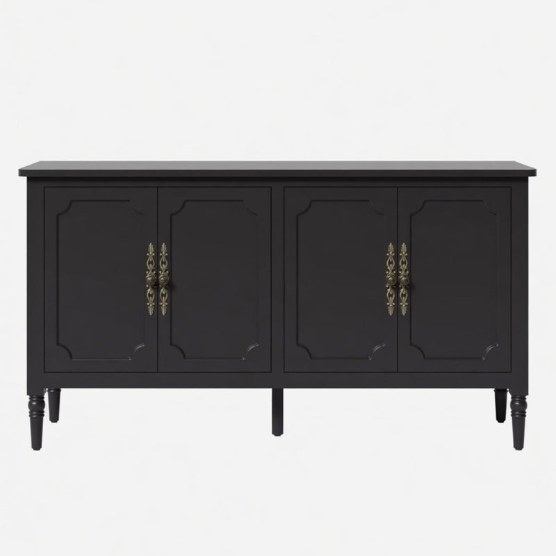 Vintage Buffet Cabinet With Adjustable Shelves