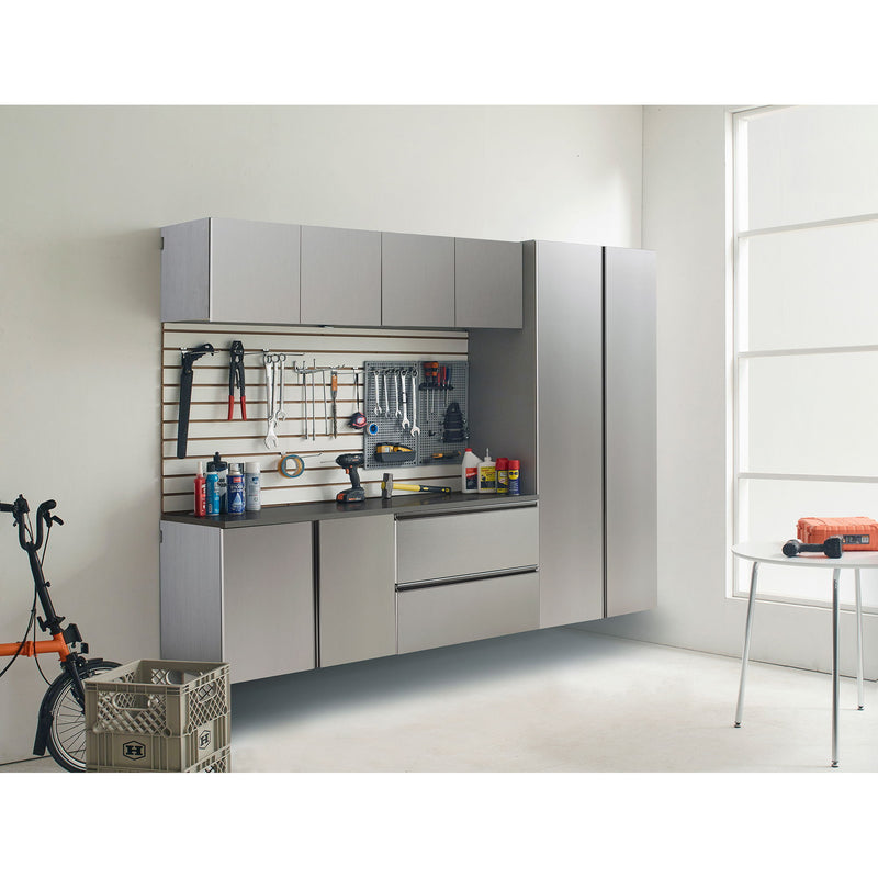 Nova Series - Garage Cabinet Set B With Soft Closing Mechanism - Dark Gray
