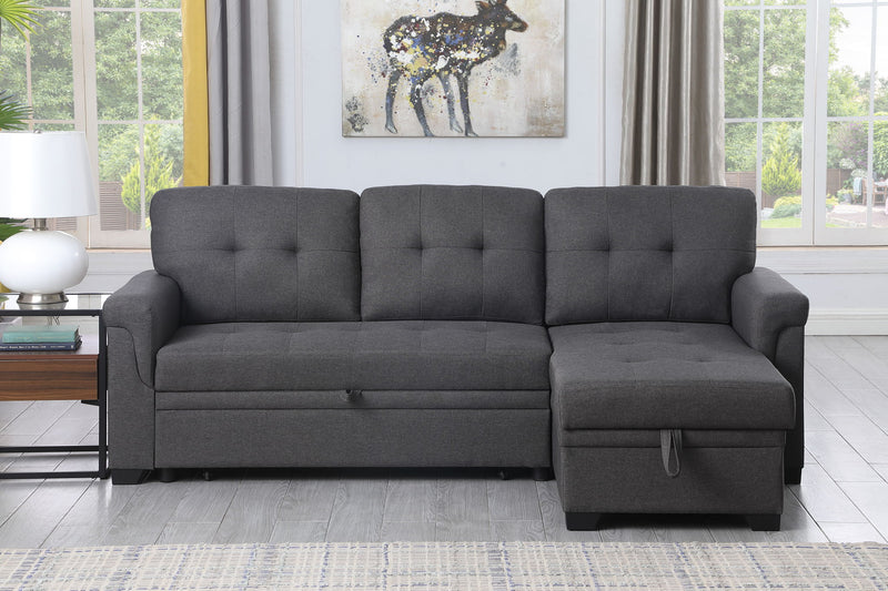 Lucca - Reversible Sleeper Sectional Sofa With Storage Chaise