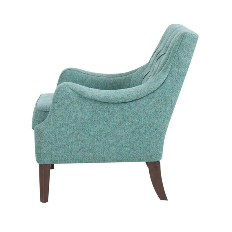 Qwen - Button Tufted Accent Chair With - Teal