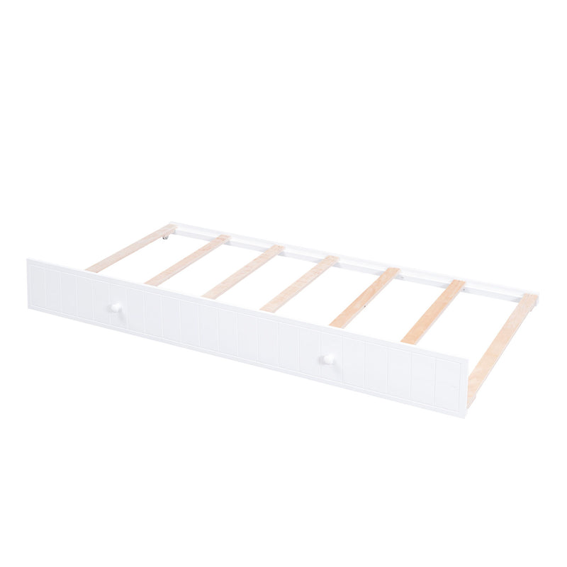 Daybed With Storage Arms, Trundle And Charging Station